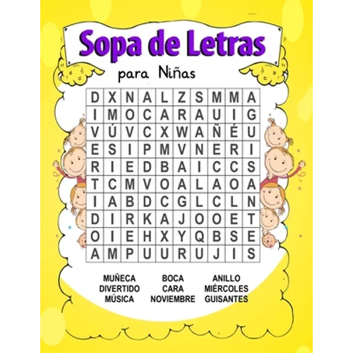 Sopa de Letras para Niñas: 6-8 años Juego didácticos, Entrena la Memoria y la Lógica - Diversión para las vacaciones - Paperback