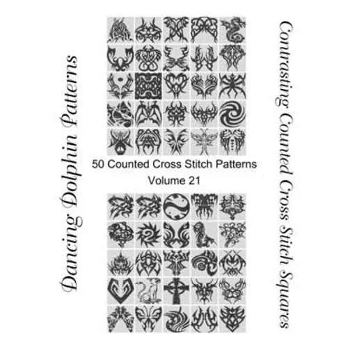 Contrasting Counted Cross Stitch Squares: 50 Counted Cross Stitch Patterns - Paperback