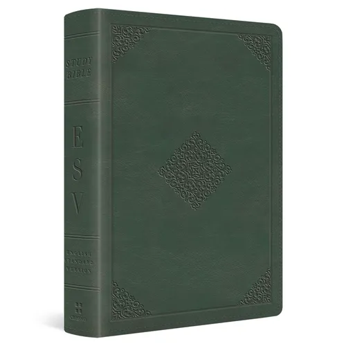ESV Study Bible, Personal Size (Trutone, Quiet Forest, Ornament Design) - Imitation Leather