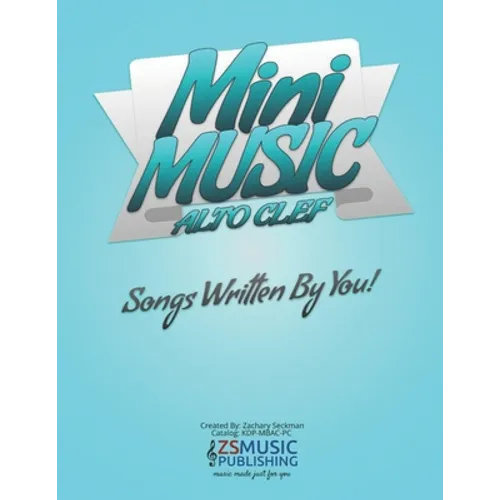 Mini Music Book for Alto Clef: An Easy-Peasy book for Easy-Peasy Composing - Paperback