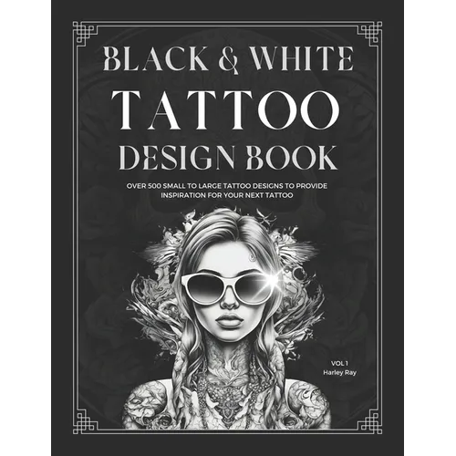 Black and White Tattoo Design Book - Paperback