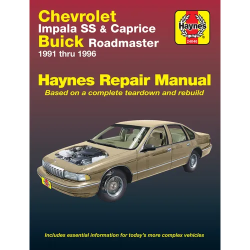 Chevrolet Impala SS & Buick Roadmaster 1991-96 - Paperback