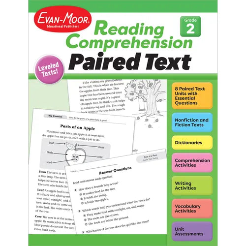 Reading Comprehension: Paired Text, Grade 2 Teacher Resource - Paperback