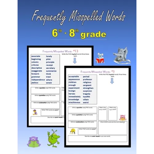 Frequently Misspelled Words (6th grade - 8th grade) - Paperback