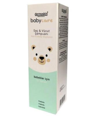 Dermoskin BabyCare Gentle Baby Shampoo & Body Wash - 7.78 fl oz, Moisturizing, Probiotic, Natural Baby Hygiene