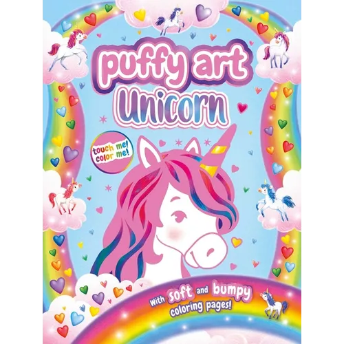 Unicorn Puffy Art: Touch and Feel Coloring Book - Paperback