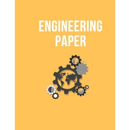 Engineering Paper: BookFactory Professional Engineering Notebook - 140 Pages, great design and nice yellow cover - Paperback