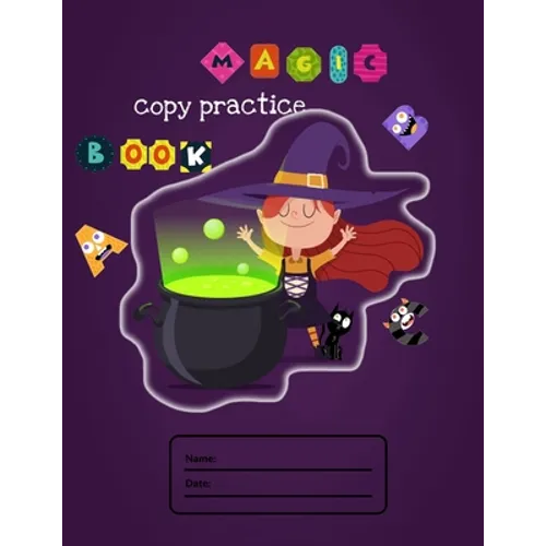 Magic copy practice book: Cute Letter Tracing Notebook for Toddlers 2-4 Years Old, dyslexia tools with calligraphy kits for kids and scholastic - Paperback
