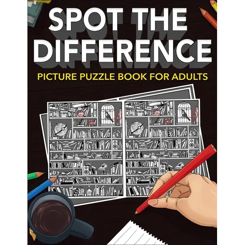 Spot the Difference: Picture Puzzle Book for Adults - Paperback