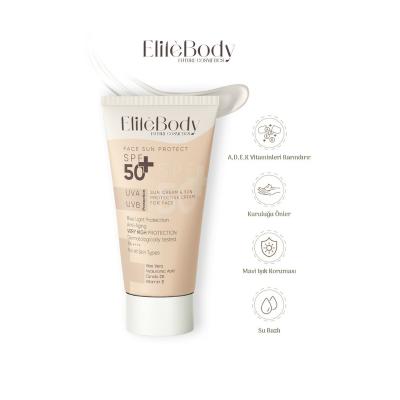 EliteBody Non-Greasy Face Sunscreen SPF 50+ - Daily Facial Sun Care for All Skin Types
