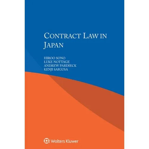 Contract Law in Japan - Paperback