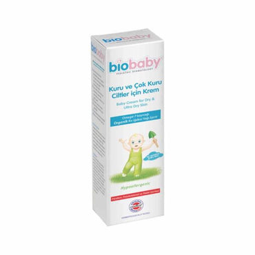 Biobaby Organic Baby Moisturizing Cream for Dry and Atopic Skin - Hypoallergenic, Dermatologically Tested, 3.38 fl oz