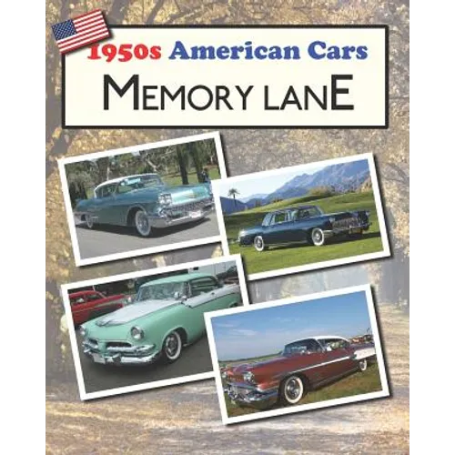 1950s American Cars Memory Lane: Large print picture book for dementia patients - Paperback