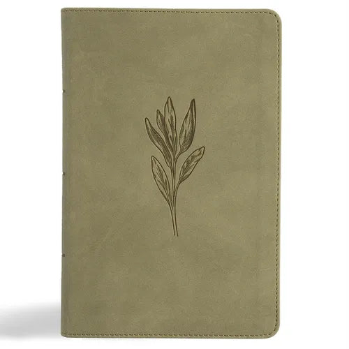 NASB Large Print Personal Size Reference Bible, Sage Suedesoft Leathertouch - Imitation Leather