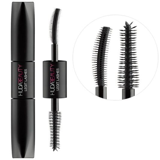 LEGIT LASHES Mini Double-Ended Volumizing and Lengthening Mascara - Cruelty-Free, Electric Blue Shade