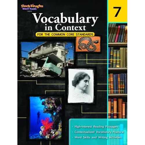 Vocabulary in Context for the Common Core Standards Reproducible Grade 7 - Paperback