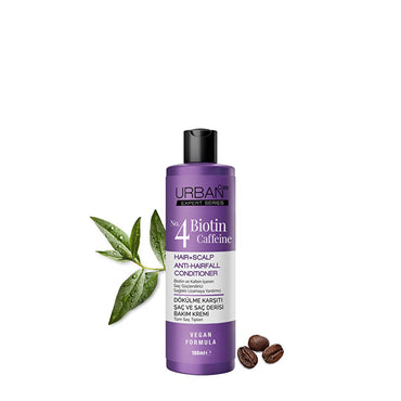 Urban Care Expert Biotin & Caffeine Hair Cream 3.38 fl oz - Anti-Hair Loss, Vegan Hair Growth Serum for Thinning Hair