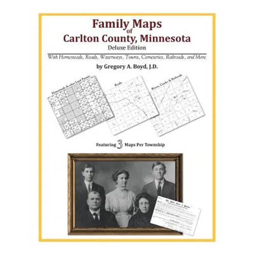 Family Maps of Carlton County, Minnesota - Paperback
