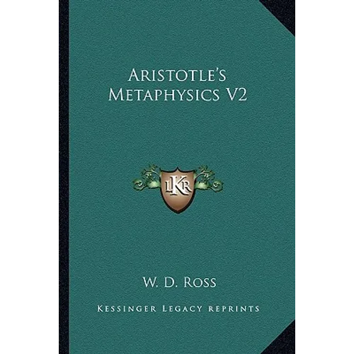 Aristotle's Metaphysics V2 - Paperback