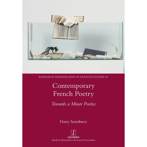 Contemporary French Poetry: Towards a Minor Poetics - Paperback