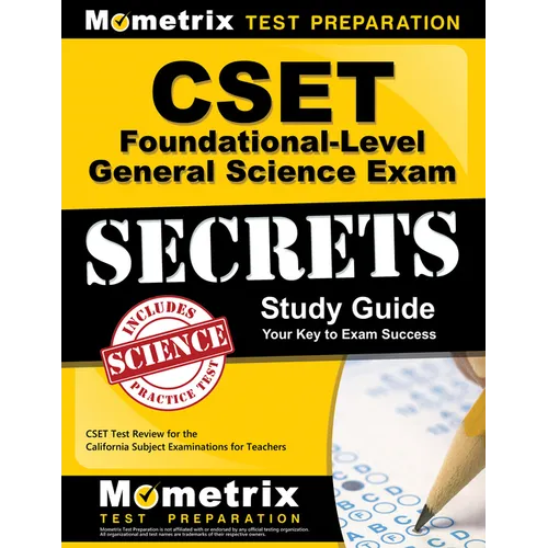 Cset Foundational-Level General Science Exam Secrets Study Guide: Cset Test Review for the California Subject Examinations for Teachers - Paperback