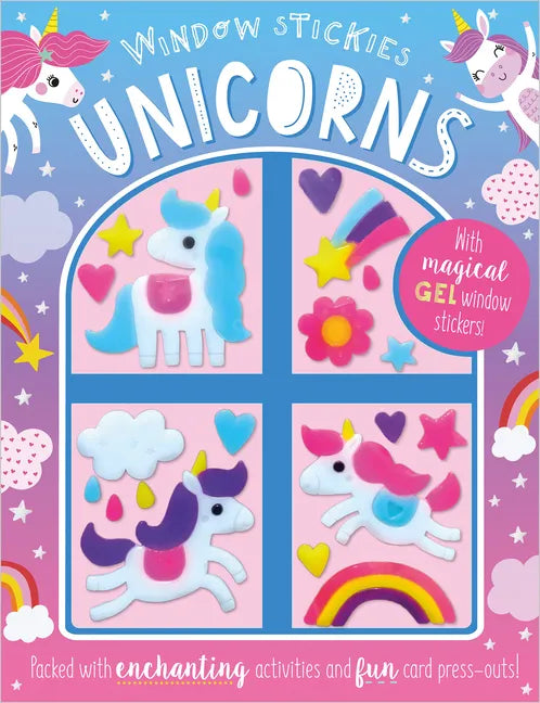 Window Stickies Unicorns - Paperback