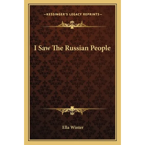 I Saw the Russian People - Paperback