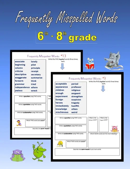 Frequently Misspelled Words (6th grade - 8th grade) - Paperback