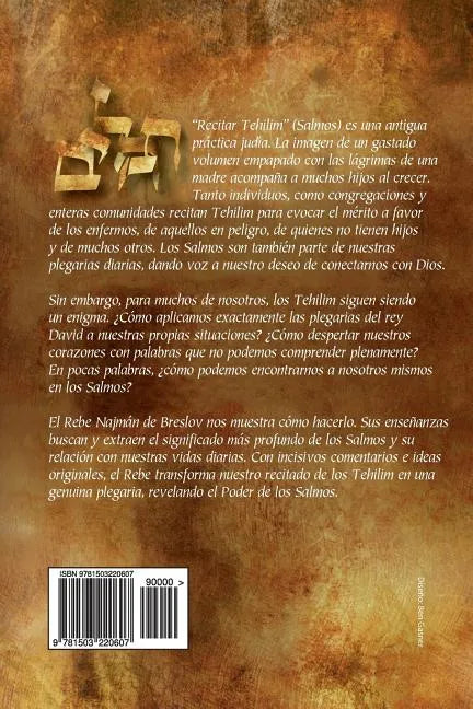 El Poder de los Salmos - Libro I - Salmos 1-41: Ideas e Inspiración Tomadas de las enseñanzas clásicas de Breslov Para enriquecer la Lectura de los Te - Paperback