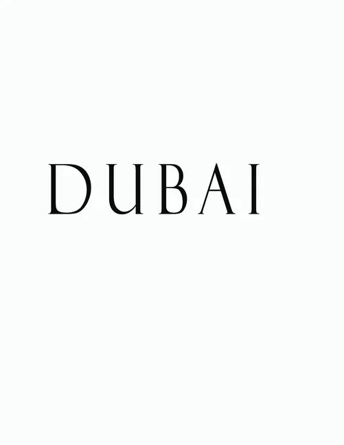 Dubai: Black and White Decorative Book to Stack Together on Coffee Tables, Bookshelves and Interior Design - Add Bookish Char - Paperback