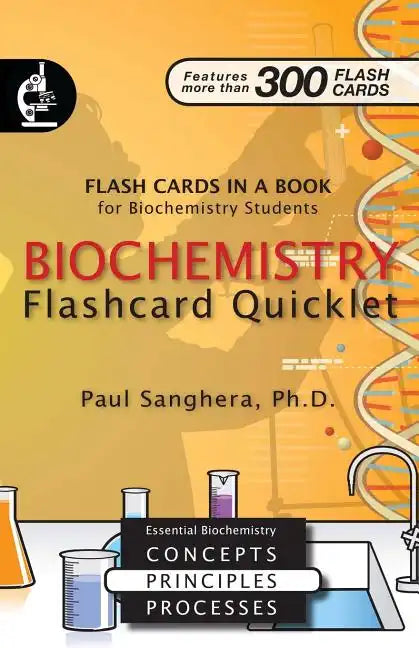Biochemistry Flashcard Quicklet: Flash Cards in a Book for Biochemistry Students - Paperback
