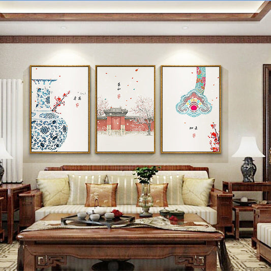 Chinese Style Framed Wall Art