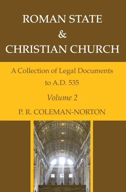 Roman State & Christian Church Volume 2 - Paperback