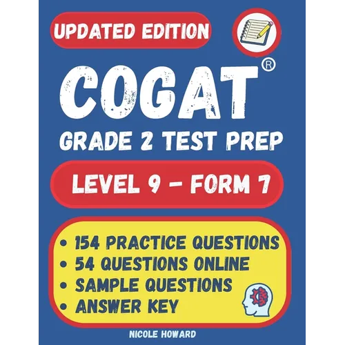 Cogat(r) Grade 2 Test Prep: Grade 2, Level 8, Form 7, One Full-Length Practice Test,154 Practice Questions, Answer Key, Sample Questions for Each Test - Paperback