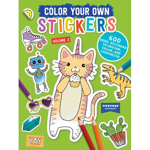 Color Your Own Stickers, Volume 2: Trade Edition Volume 2 - Paperback