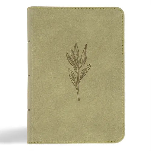 NASB Large Print Compact Reference Bible, Sage Suedesoft Leathertouch - Imitation Leather