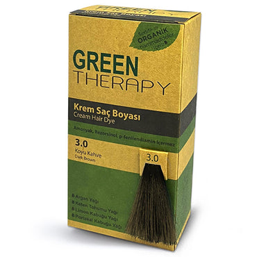 Green Therapy Natural Hair Dye - Ammonia-Free, Argan Oil Infused for Nourishing Hair Coloring