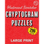 Cryptogram Puzzles (Book 1): Large Print - Paperback