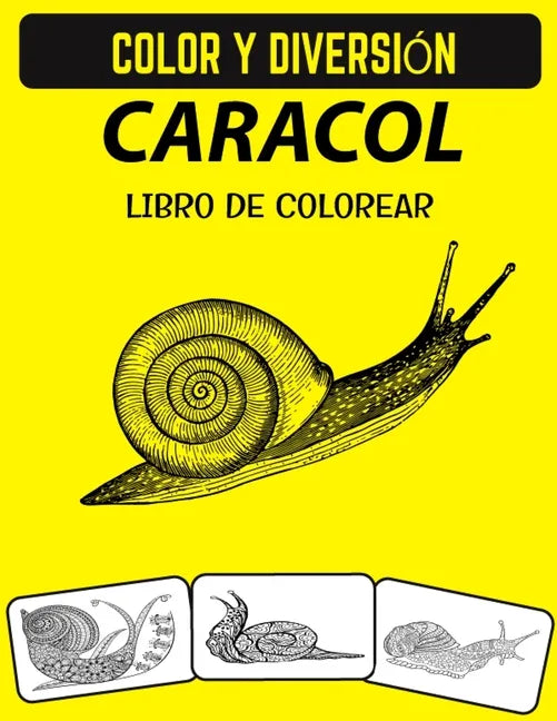 Libro de colorear de caracol: Fantástico libro para colorear caracol animal marino - Paperback