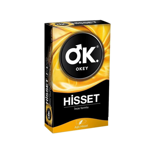 Okey Hisset Condoms - 10 Count Pack for Enhanced Intimacy and Protection