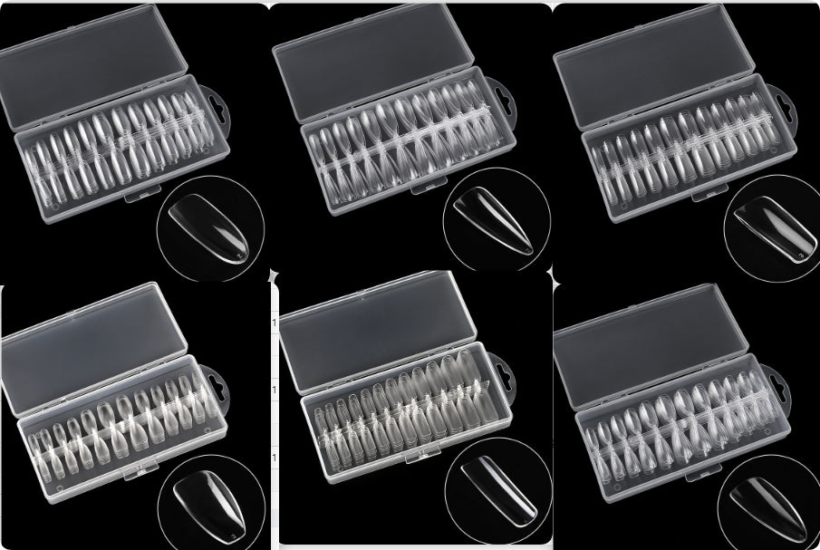 Nail Art Ultra-thin Seamless Box Sheet French Fake Nails