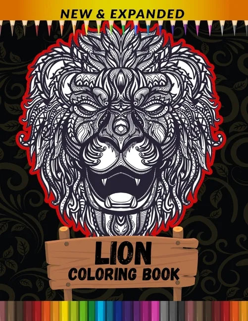 Lion Coloring Book (New & Expanded): Best Gift For Kids, Boys And Girls - Paperback