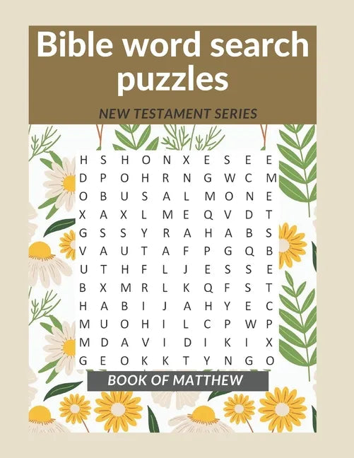 Bible word search puzzles: New Testament series: Book of Matthew - Paperback
