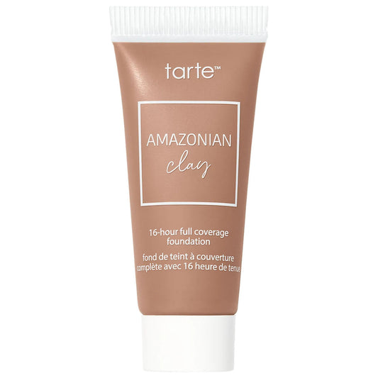 Mini Amazonian Clay 16-Hour Full Coverage Foundation Makeup - Long Lasting, Oil Free, Matte Finish