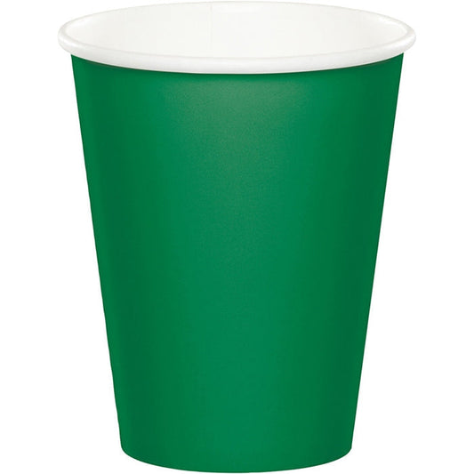 Emerald Green 9 oz Hot And Cold Paper Cups