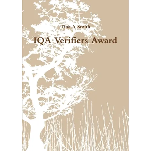 IQA Verifiers Award - Paperback