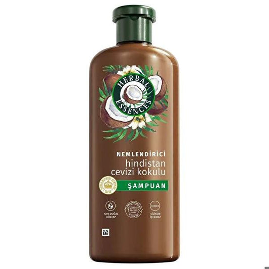 Herbal Essences Coconut Shampoo, Moisturizing, Vegan, Silicone-Free for Dry Hair - 11.83 fl oz