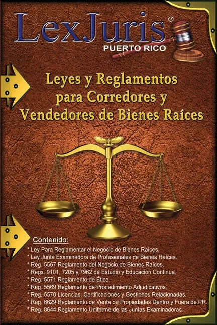Leyes y Reglamentos para Corredores y Vendedores de Bienes Raíces. - Paperback