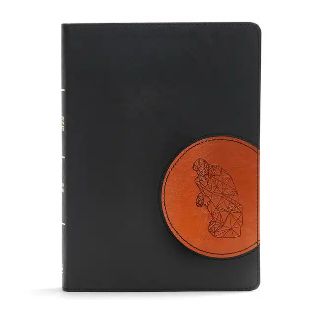 CSB Apologetics Study Bible for Students, Black/Tan Leathertouch: Black Letter, Teens, Study Notes and Commentary, Ribbon Marker, Sewn Binding, Easy-T - Imitation Leather