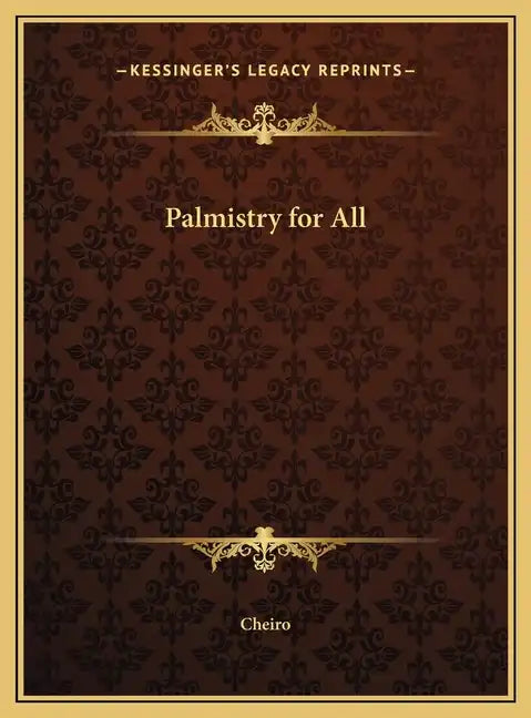 Palmistry for All - Hardcover
